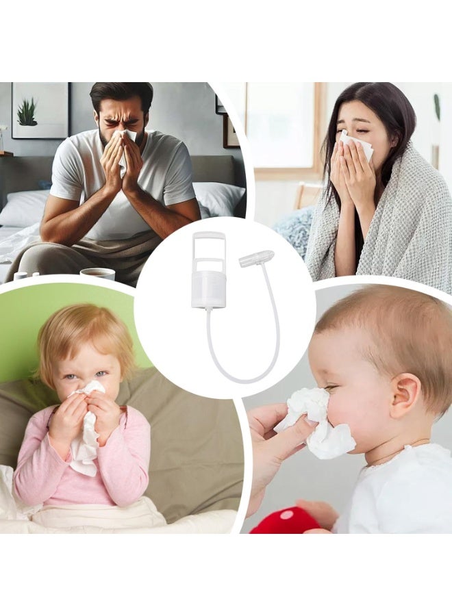 Baby Nasal Aspirator for Mucus Removal and Cleaning Nasal Passages, Safe Hand Tool for Infants and Toddlers, Easy to Use, Gentle on Nose, Helps Improve Breathing and Reduce Nasal Block - Image 4